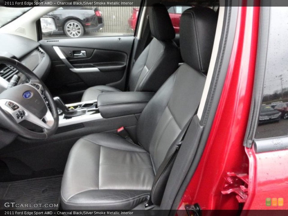 Charcoal Black/Silver Smoke Metallic Interior Photo for the 2011 Ford Edge Sport AWD #59653502