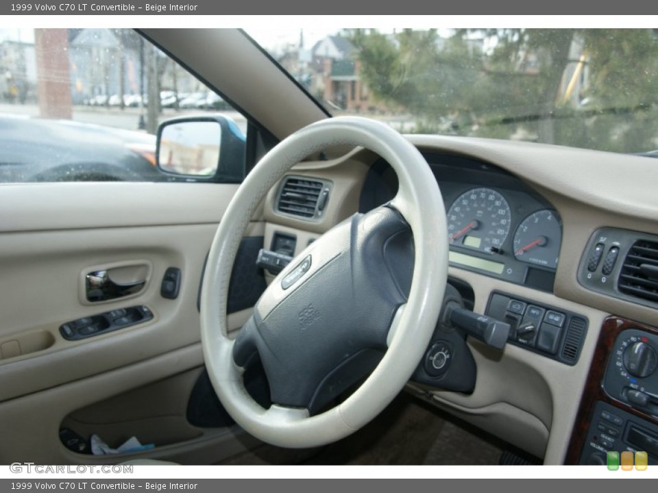 Beige Interior Steering Wheel for the 1999 Volvo C70 LT Convertible #59654530