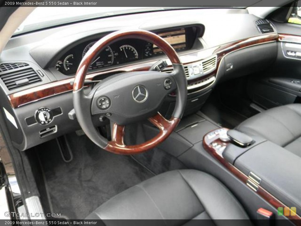 Black Interior Photo for the 2009 Mercedes-Benz S 550 Sedan #59656061