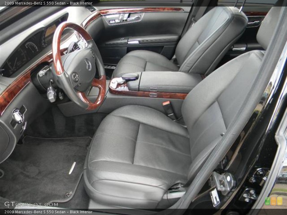 Black Interior Photo for the 2009 Mercedes-Benz S 550 Sedan #59656073