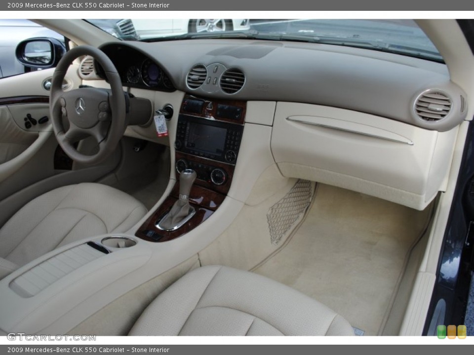 Stone Interior Dashboard for the 2009 Mercedes-Benz CLK 550 Cabriolet #59661071