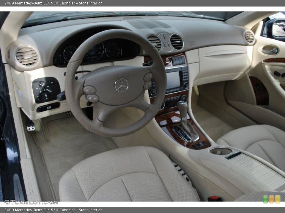 Stone Interior Photo for the 2009 Mercedes-Benz CLK 550 Cabriolet #59661107