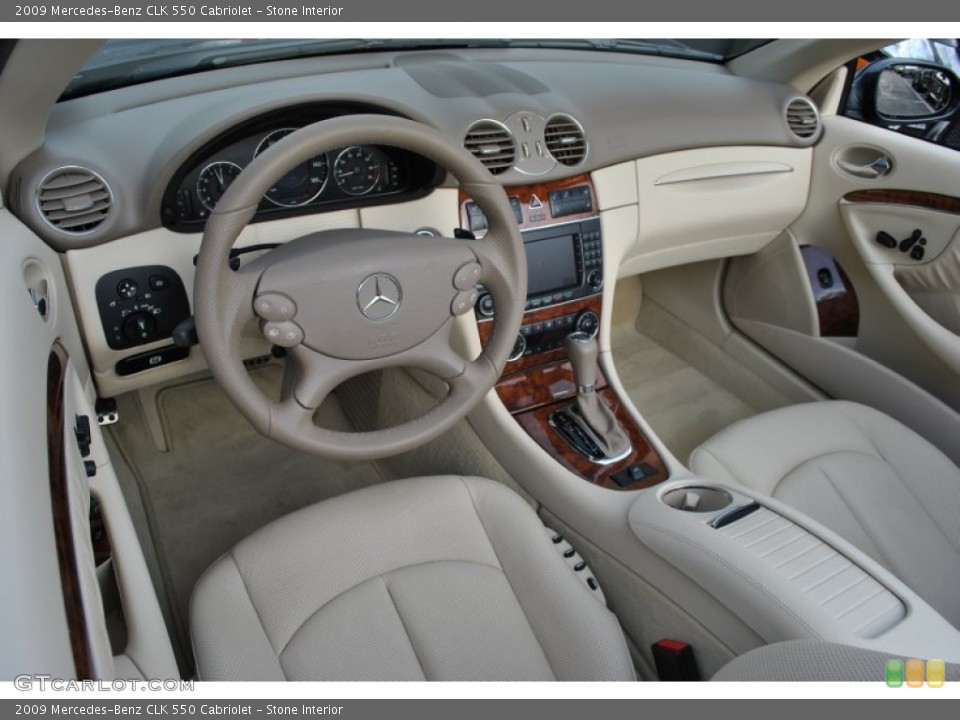 Stone Interior Photo for the 2009 Mercedes-Benz CLK 550 Cabriolet #59661146