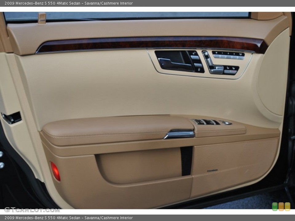 Savanna/Cashmere Interior Door Panel for the 2009 Mercedes-Benz S 550 4Matic Sedan #59661270