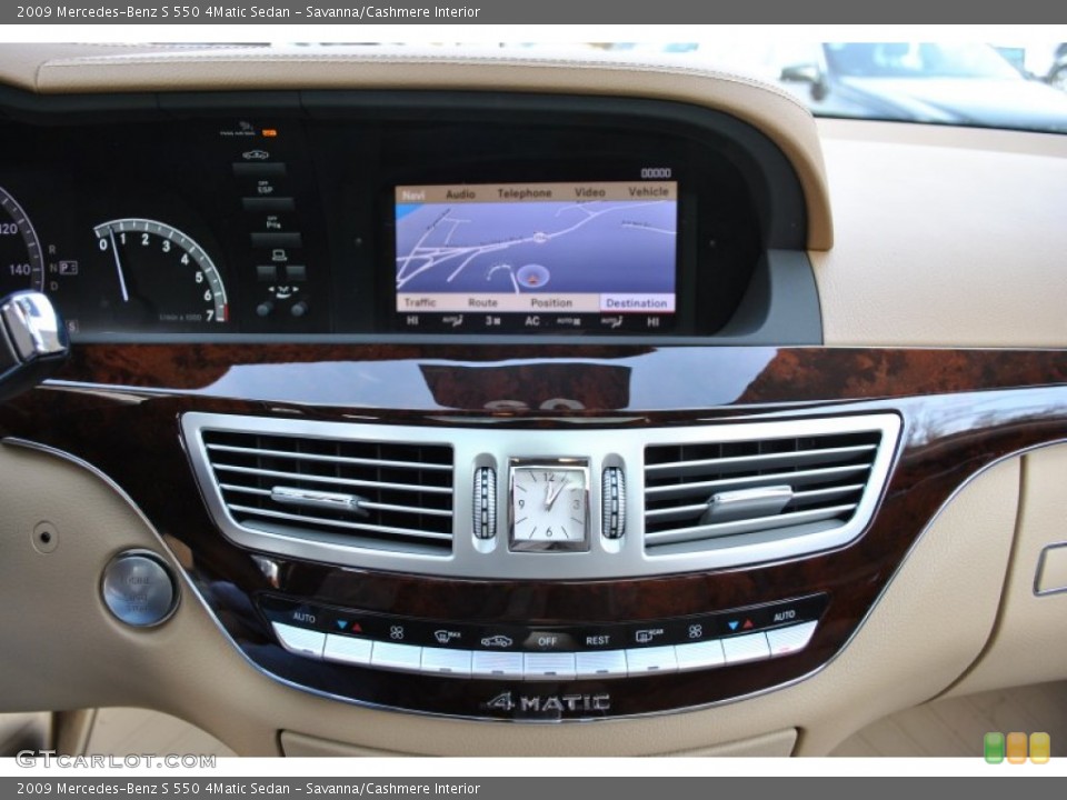 Savanna/Cashmere Interior Controls for the 2009 Mercedes-Benz S 550 4Matic Sedan #59661287