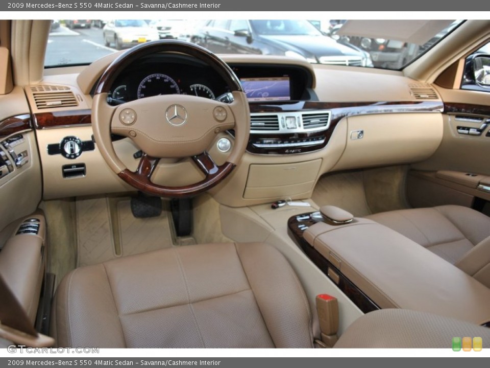 Savanna/Cashmere Interior Photo for the 2009 Mercedes-Benz S 550 4Matic Sedan #59661311