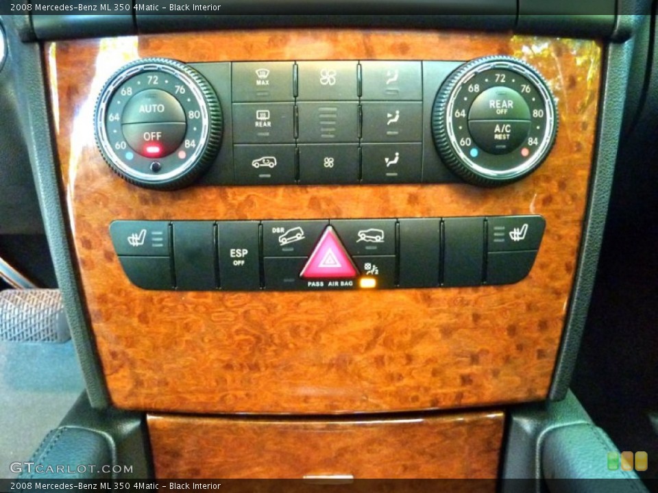 Black Interior Controls for the 2008 Mercedes-Benz ML 350 4Matic #59661428