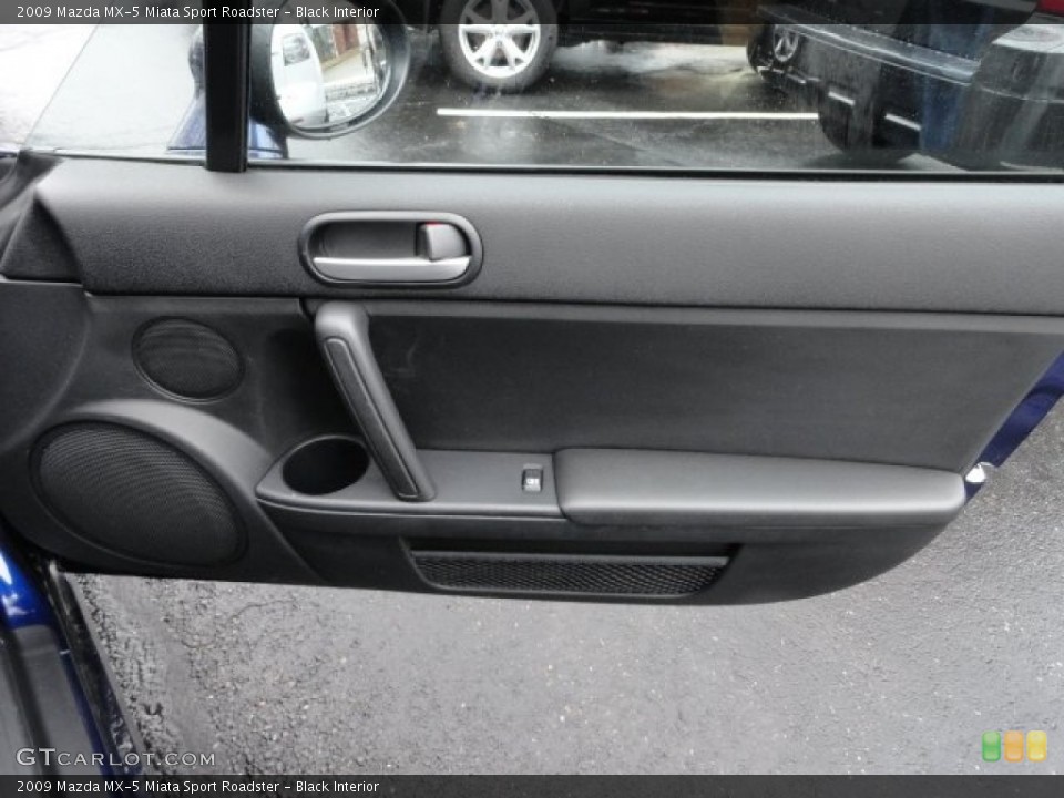 Black Interior Door Panel for the 2009 Mazda MX-5 Miata Sport Roadster #59662851