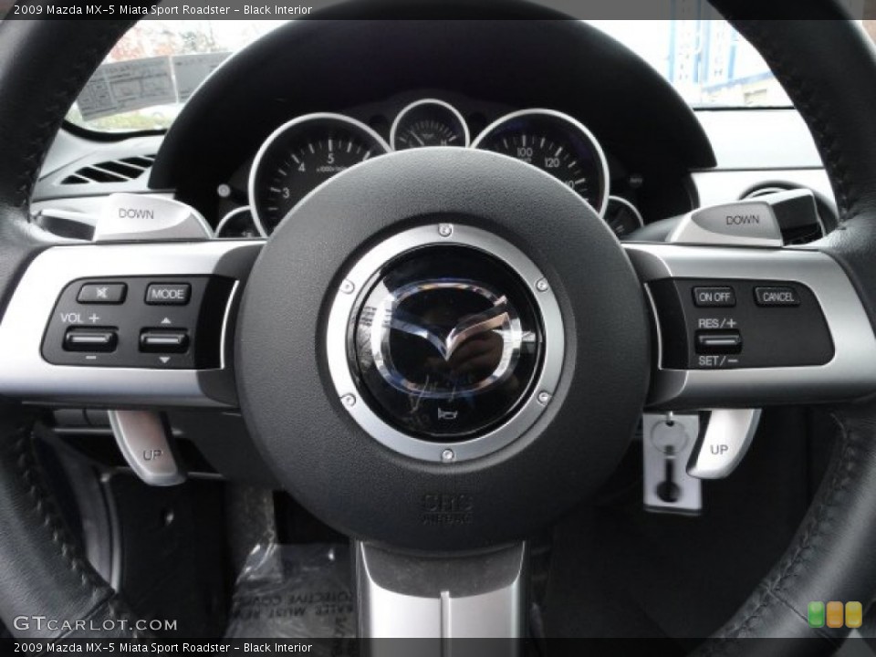 Black Interior Steering Wheel for the 2009 Mazda MX-5 Miata Sport Roadster #59662866