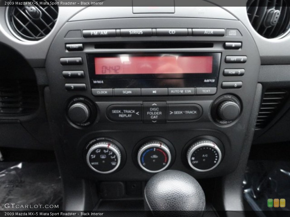 Black Interior Controls for the 2009 Mazda MX-5 Miata Sport Roadster #59662875