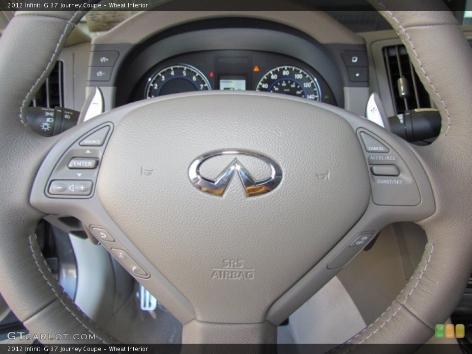 Wheat Interior Steering Wheel for the 2012 Infiniti G 37 Journey Coupe #59666526