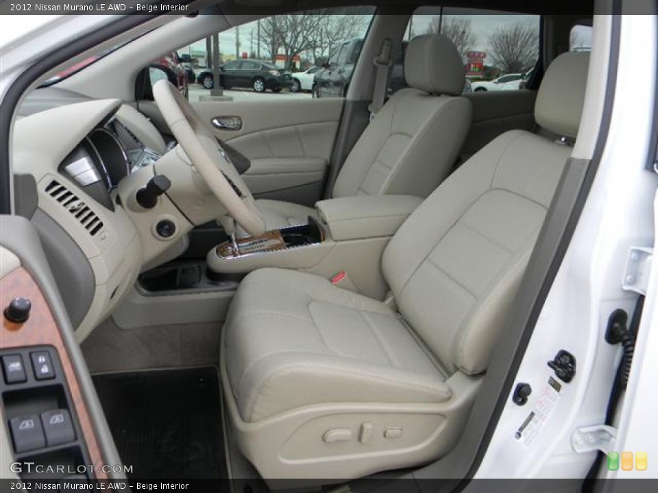 Beige Interior Photo for the 2012 Nissan Murano LE AWD #59670925