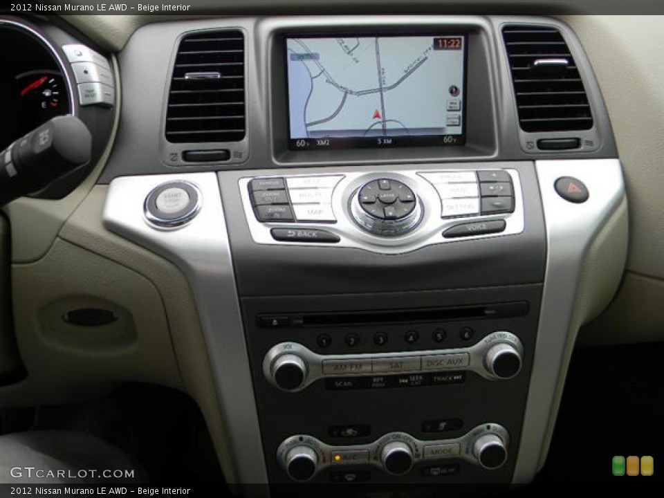 Beige Interior Navigation for the 2012 Nissan Murano LE AWD #59670949