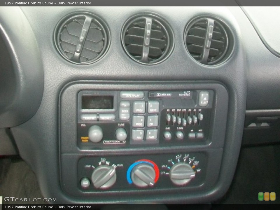 Dark Pewter Interior Controls for the 1997 Pontiac Firebird Coupe #59672185