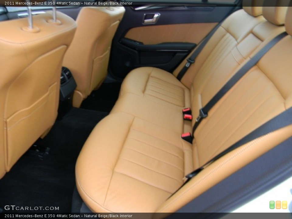 Natural Beige/Black Interior Photo for the 2011 Mercedes-Benz E 350 4Matic Sedan #59672200