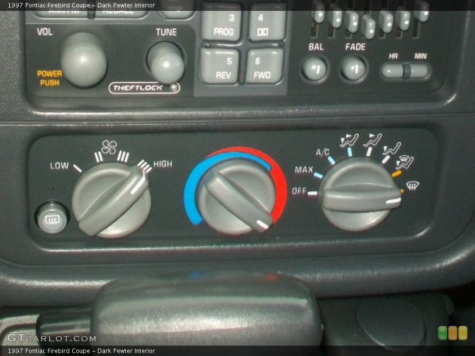 Dark Pewter Interior Controls for the 1997 Pontiac Firebird Coupe #59672203