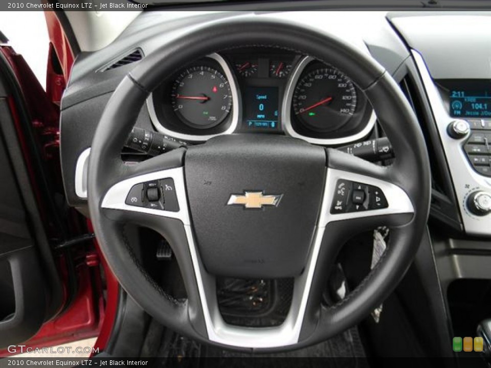 Jet Black Interior Steering Wheel for the 2010 Chevrolet Equinox LTZ #59673658