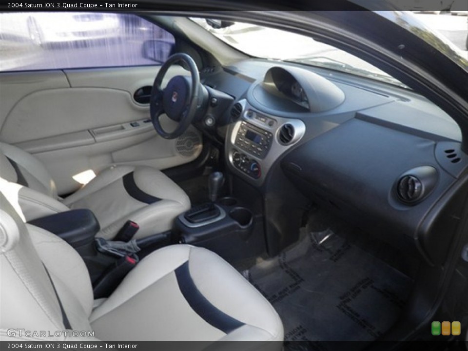 Tan Interior Photo for the 2004 Saturn ION 3 Quad Coupe #59675077
