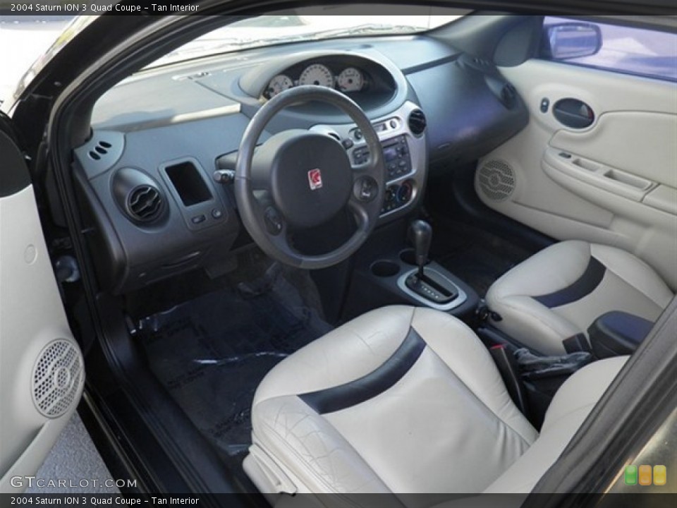 Tan Interior Photo for the 2004 Saturn ION 3 Quad Coupe #59675143