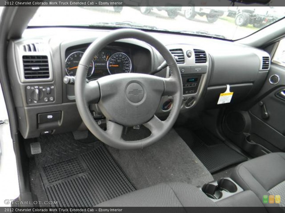 Ebony Interior Dashboard for the 2012 Chevrolet Colorado Work Truck Extended Cab #59675209
