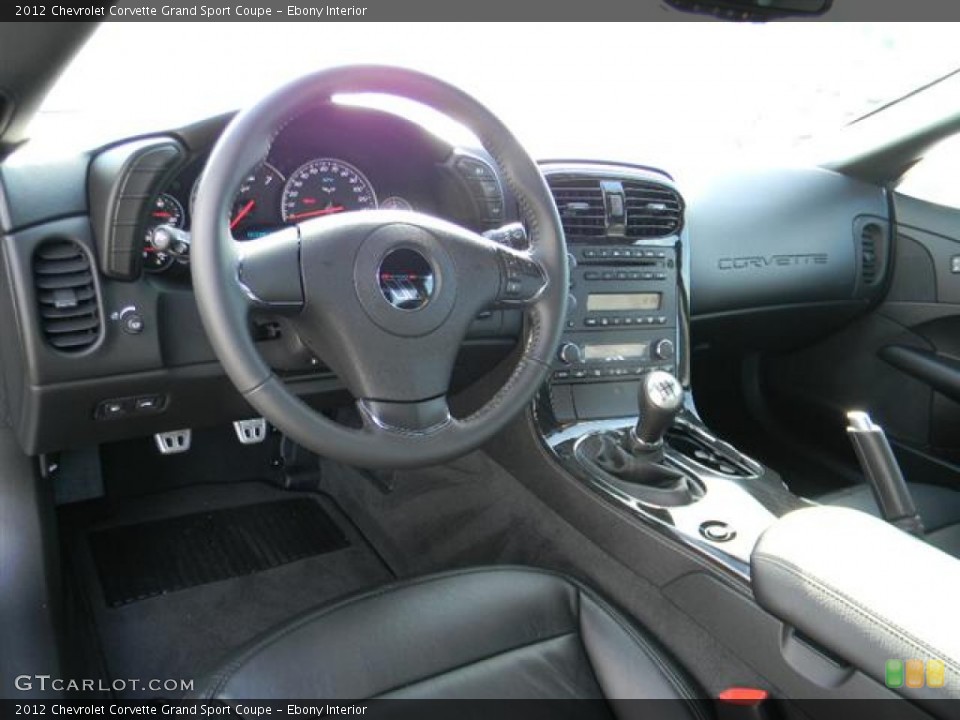 Ebony Interior Dashboard for the 2012 Chevrolet Corvette Grand Sport Coupe #59675737