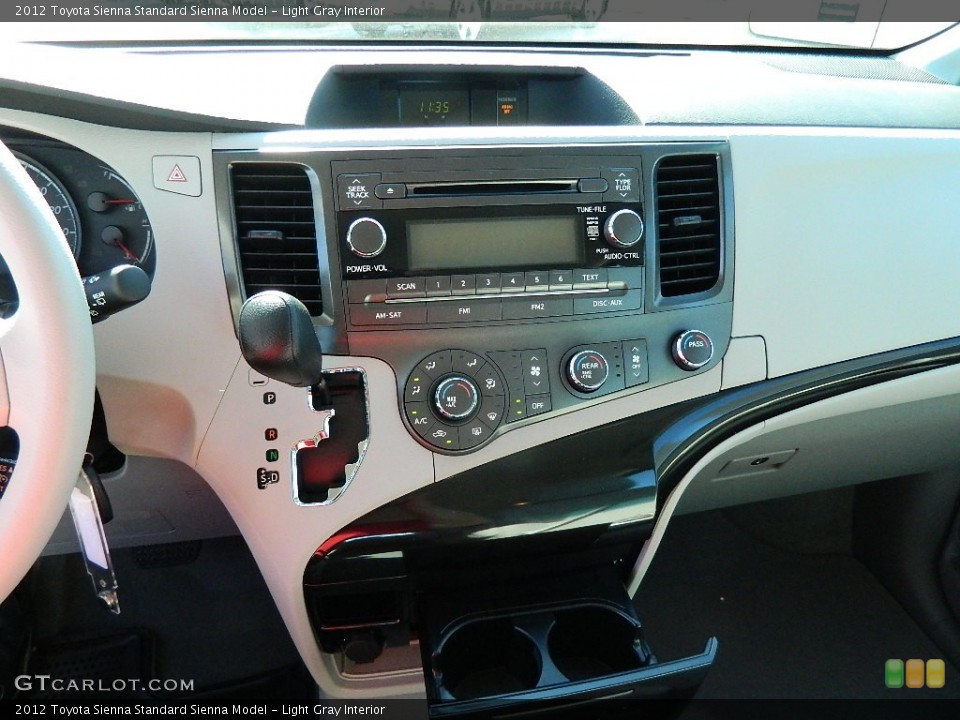 Light Gray Interior Controls for the 2012 Toyota Sienna  #59676280