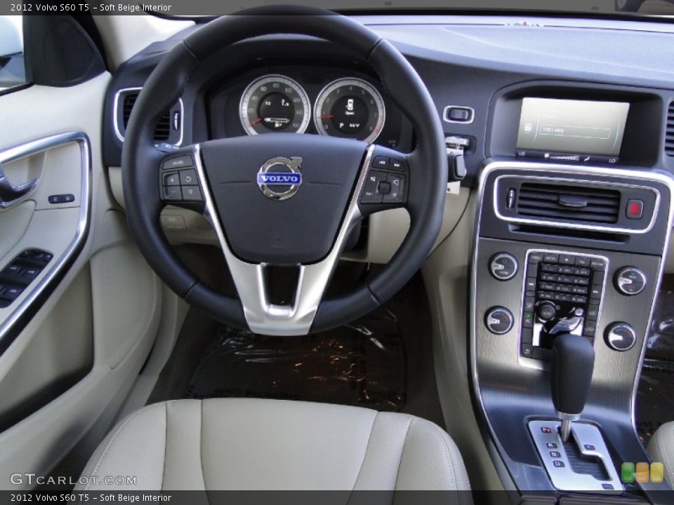 Soft Beige Interior Dashboard for the 2012 Volvo S60 T5 #59676382