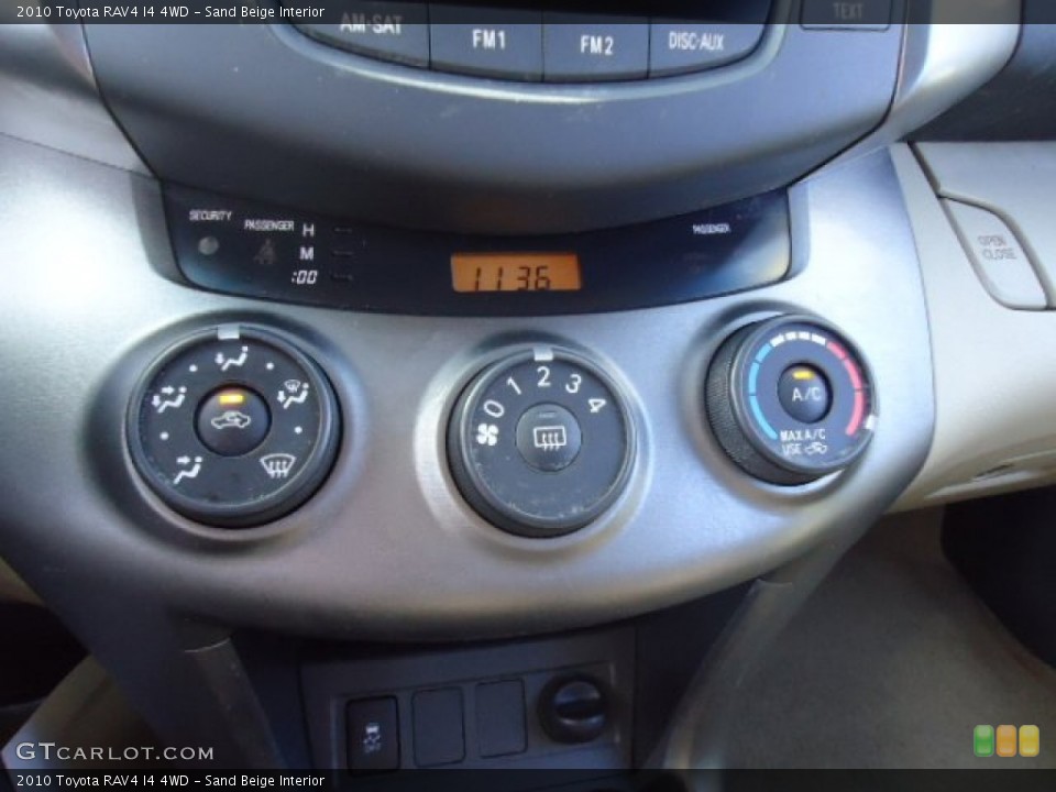 Sand Beige Interior Controls for the 2010 Toyota RAV4 I4 4WD #59677038