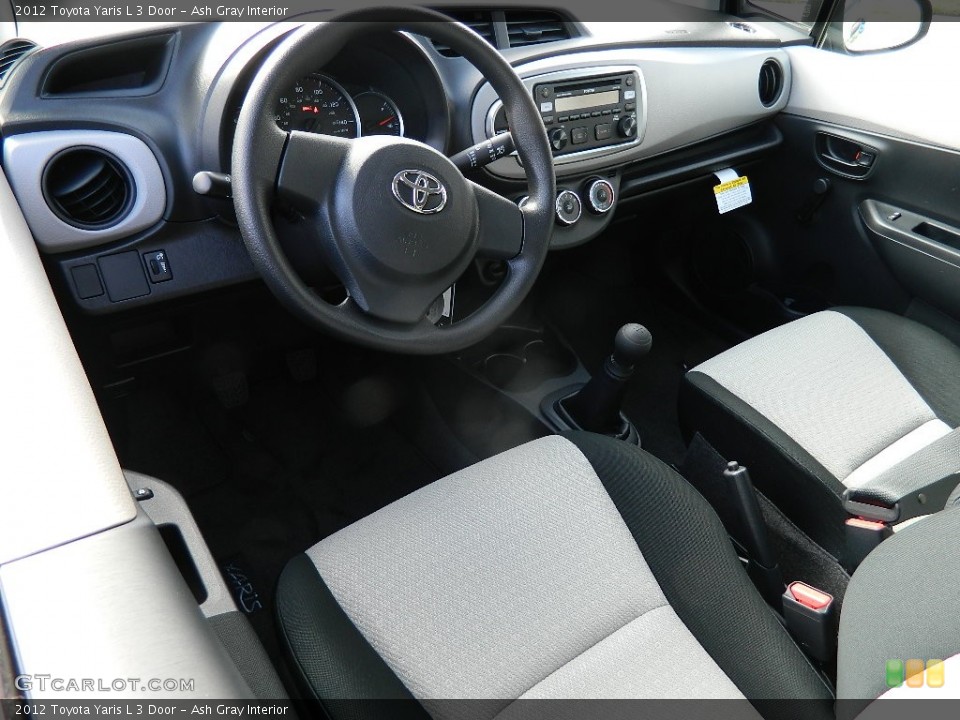 Ash Gray Interior Photo for the 2012 Toyota Yaris L 3 Door #59677066