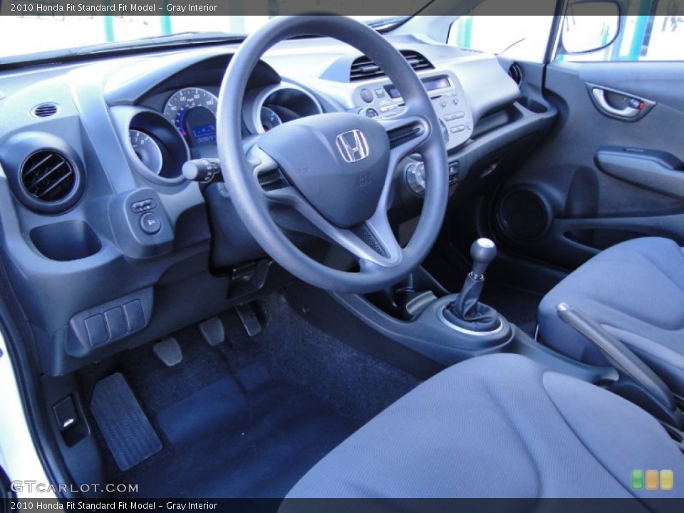 Gray Interior Prime Interior for the 2010 Honda Fit  #59677675