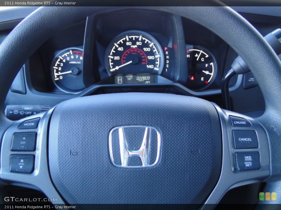 Gray Interior Steering Wheel for the 2011 Honda Ridgeline RTS #59678837