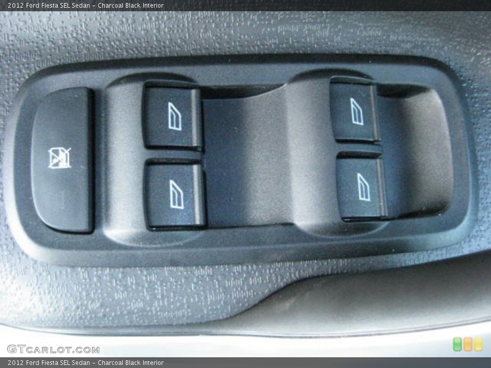 Charcoal Black Interior Controls for the 2012 Ford Fiesta SEL Sedan #59679512