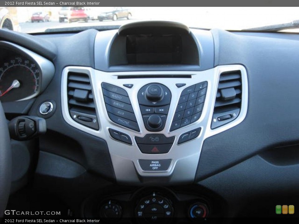 Charcoal Black Interior Controls for the 2012 Ford Fiesta SEL Sedan #59679564