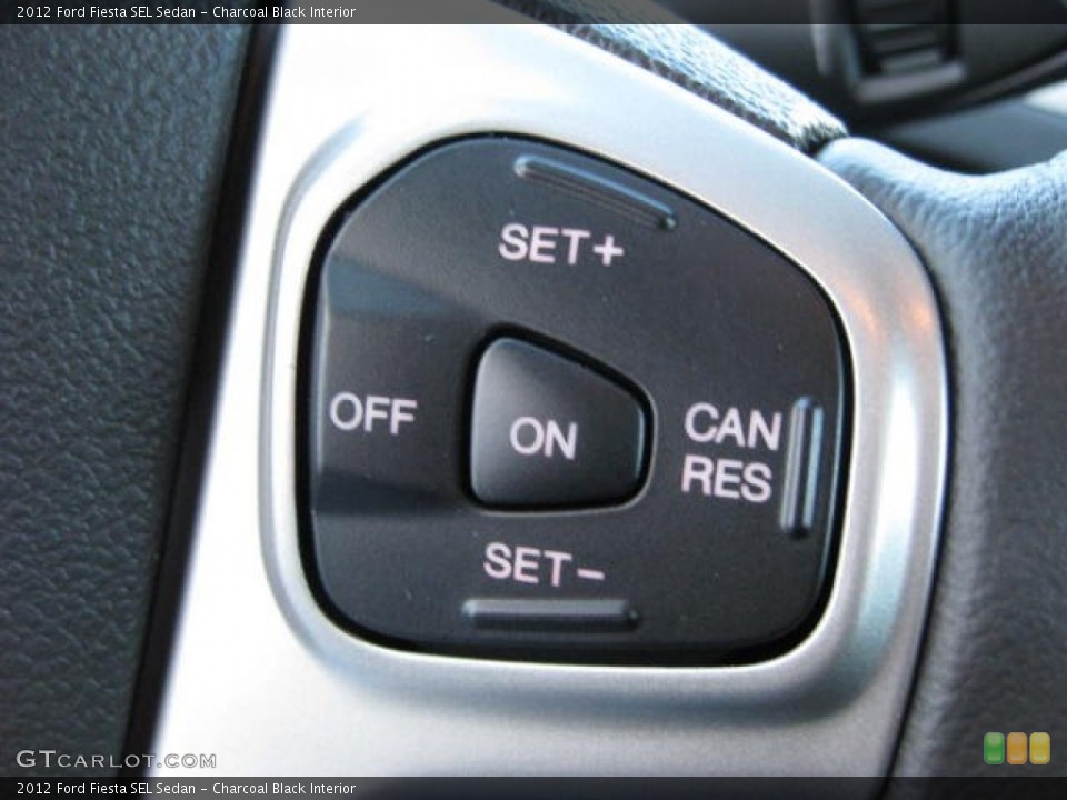 Charcoal Black Interior Controls for the 2012 Ford Fiesta SEL Sedan #59679608