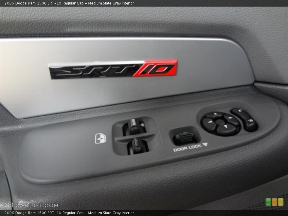 Medium Slate Gray Interior Controls for the 2006 Dodge Ram 1500 SRT-10 Regular Cab #59682431