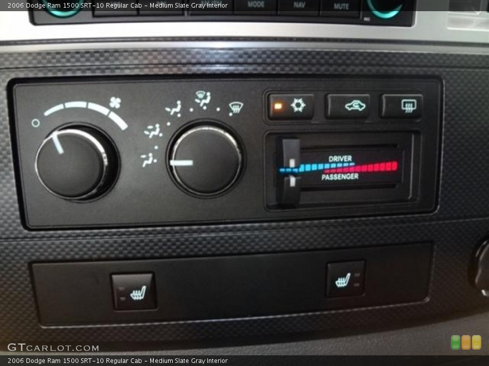Medium Slate Gray Interior Controls for the 2006 Dodge Ram 1500 SRT-10 Regular Cab #59682458
