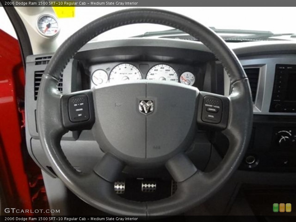 Medium Slate Gray Interior Steering Wheel for the 2006 Dodge Ram 1500 SRT-10 Regular Cab #59682491