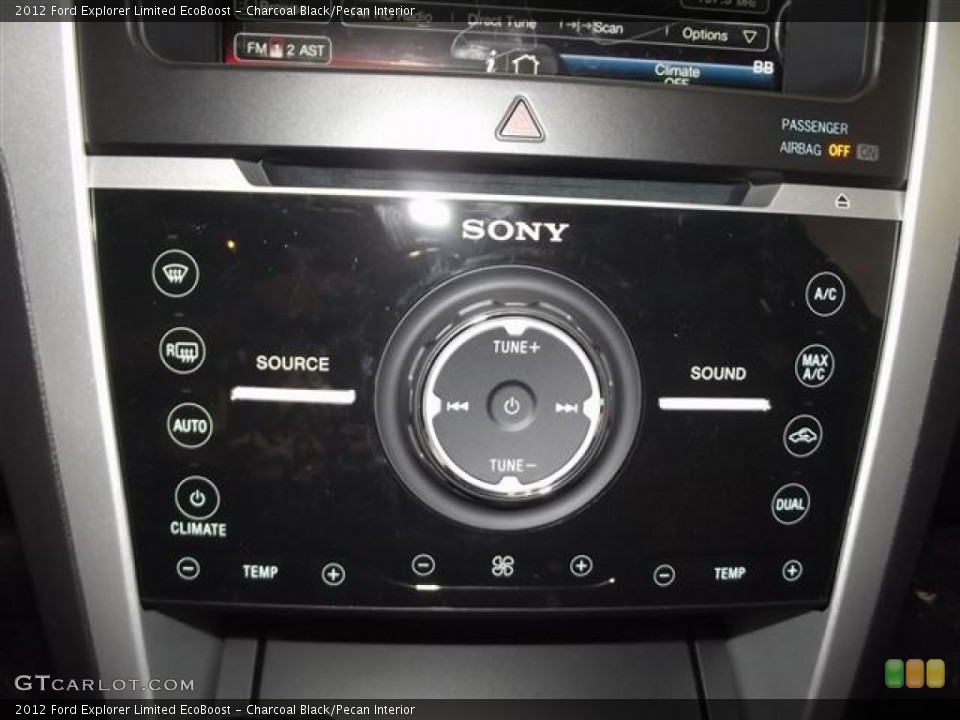 Charcoal Black/Pecan Interior Controls for the 2012 Ford Explorer Limited EcoBoost #59685917