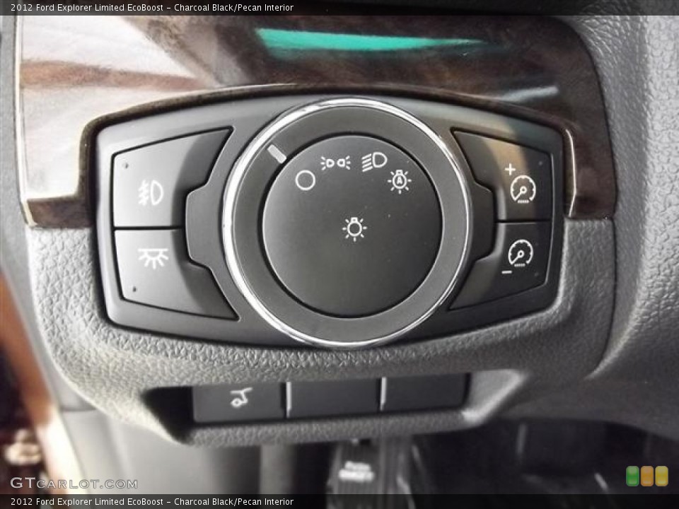 Charcoal Black/Pecan Interior Controls for the 2012 Ford Explorer Limited EcoBoost #59685959