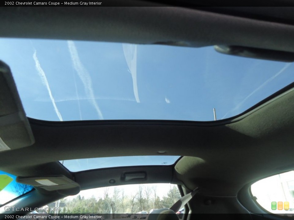Medium Gray Interior Sunroof for the 2002 Chevrolet Camaro Coupe #59691632