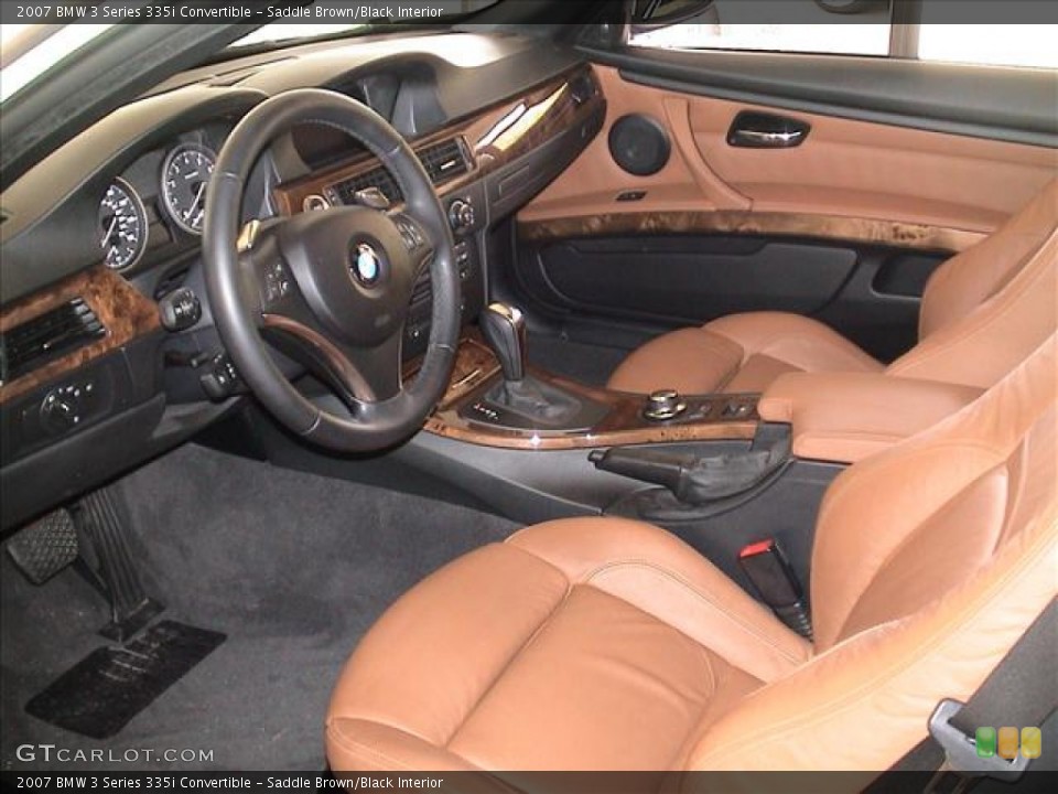 Saddle Brown/Black Interior Photo for the 2007 BMW 3 Series 335i Convertible #59693775