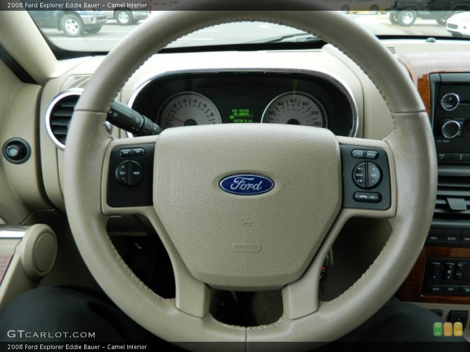 Camel Interior Steering Wheel for the 2008 Ford Explorer Eddie Bauer #59693975
