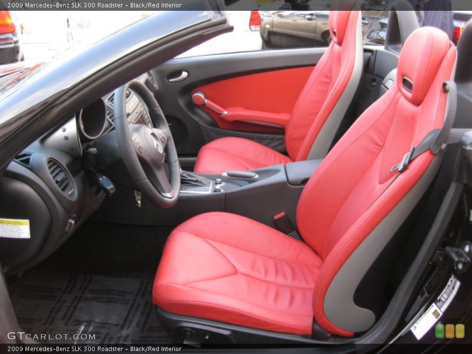 Black/Red Interior Photo for the 2009 Mercedes-Benz SLK 300 Roadster #59694815