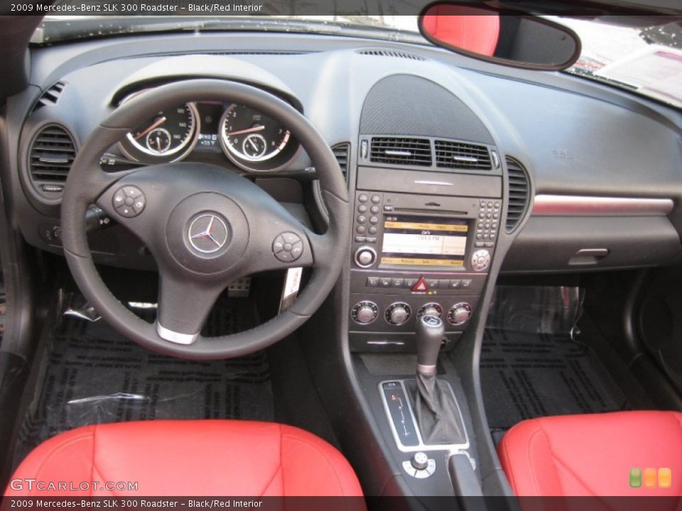 Black/Red Interior Dashboard for the 2009 Mercedes-Benz SLK 300 Roadster #59694824