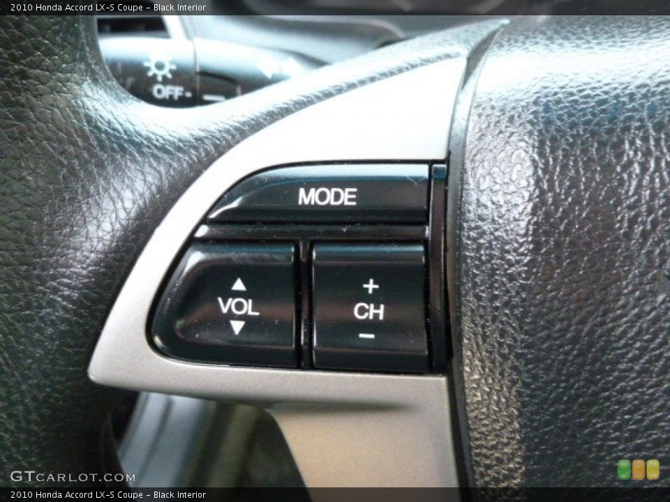 Black Interior Controls for the 2010 Honda Accord LX-S Coupe #59695952