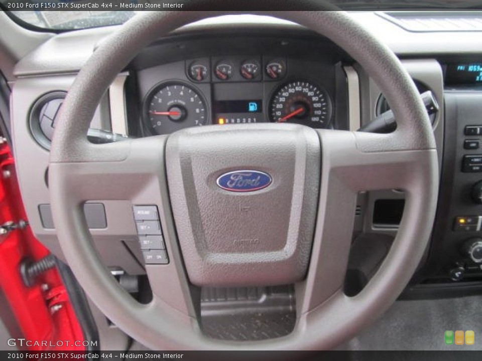 Medium Stone Interior Steering Wheel for the 2010 Ford F150 STX SuperCab 4x4 #59697521