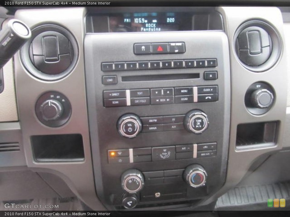 Medium Stone Interior Controls for the 2010 Ford F150 STX SuperCab 4x4 #59697530