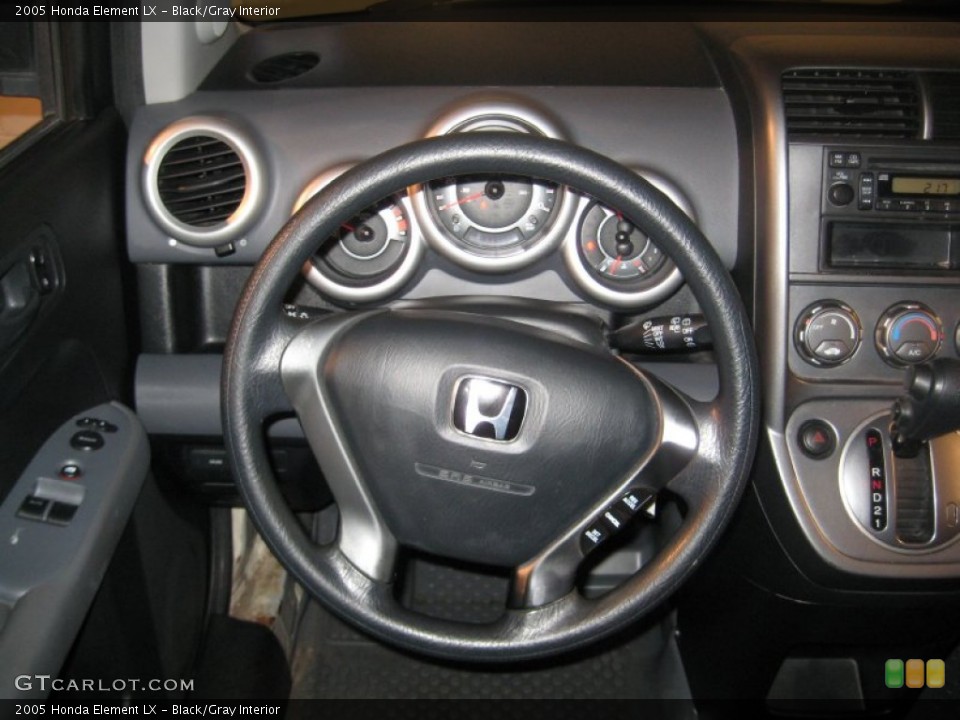 Black/Gray Interior Steering Wheel for the 2005 Honda Element LX #59698103