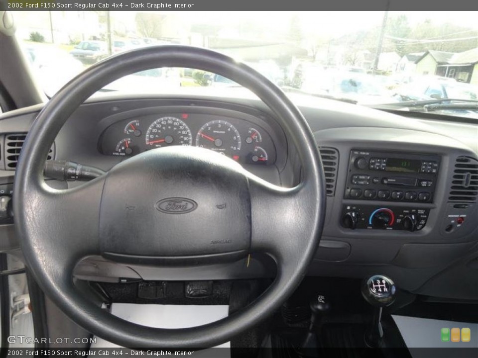 Dark Graphite Interior Steering Wheel for the 2002 Ford F150 Sport Regular Cab 4x4 #59699750