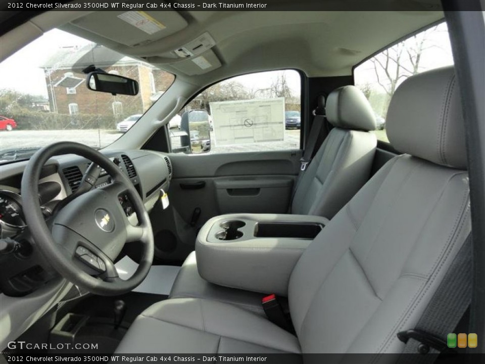 Dark Titanium Interior Photo for the 2012 Chevrolet Silverado 3500HD WT Regular Cab 4x4 Chassis #59699927